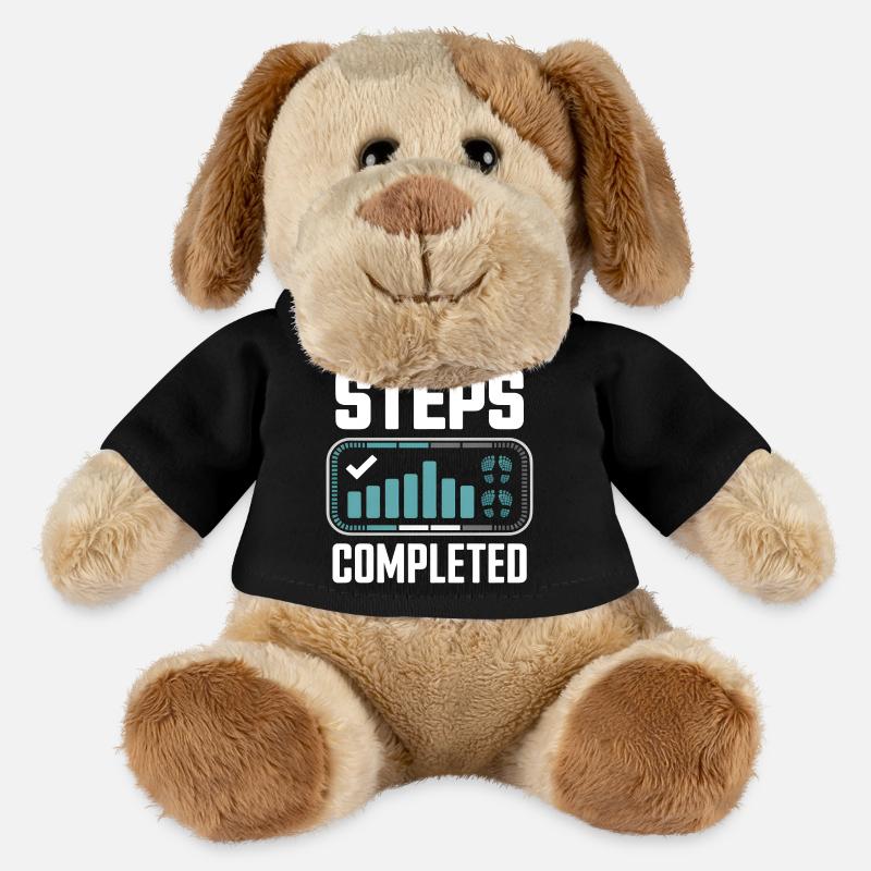 Steps Completed 10000 Schritte - MiniFeet® Hund Helge - Schwarz