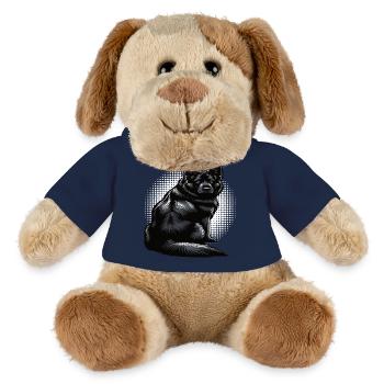 Schwarzer Schäferhund Schäferhundbesitzer  - MiniFeet® Hund Helge - French Navy - Vorne