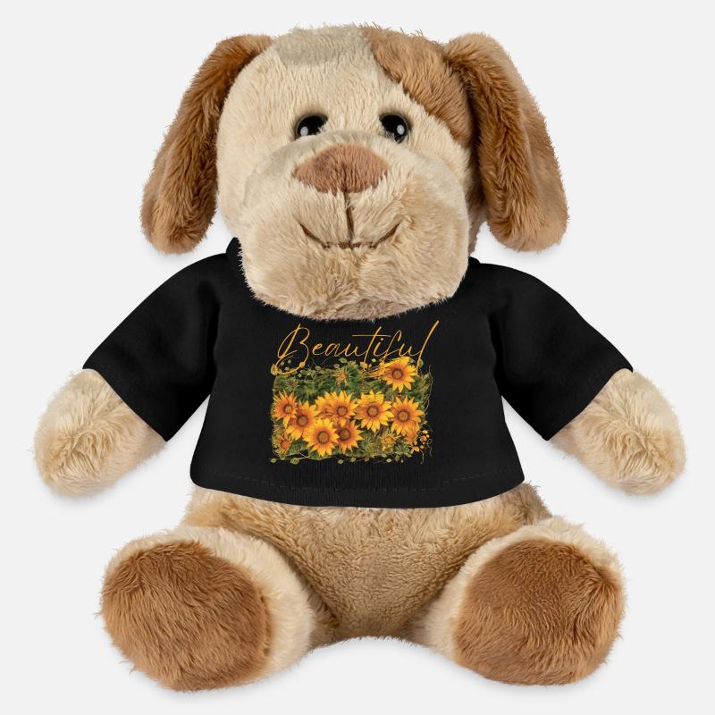 Schöne Amaterasu-Blumen - MiniFeet® Hund Helge - Schwarz