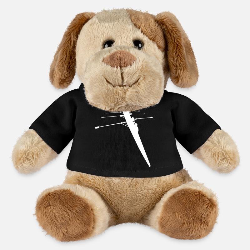 Ruderer - 4er Ruderboot - MiniFeet® Hund Helge - Schwarz