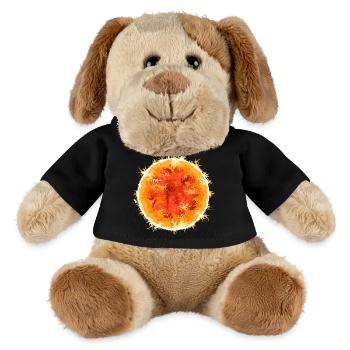 Feuerball Sonne Symbol Sommer Weltall Weltraum - MiniFeet® Hund Helge - Schwarz - Vorne