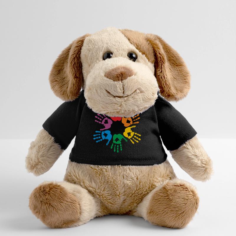 Rainbow hands Chien en peluche Helge MiniFeet®
