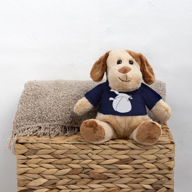 Das Eichhörnchen gegen die Eichel (weiß) MiniFeet® Hund Helge