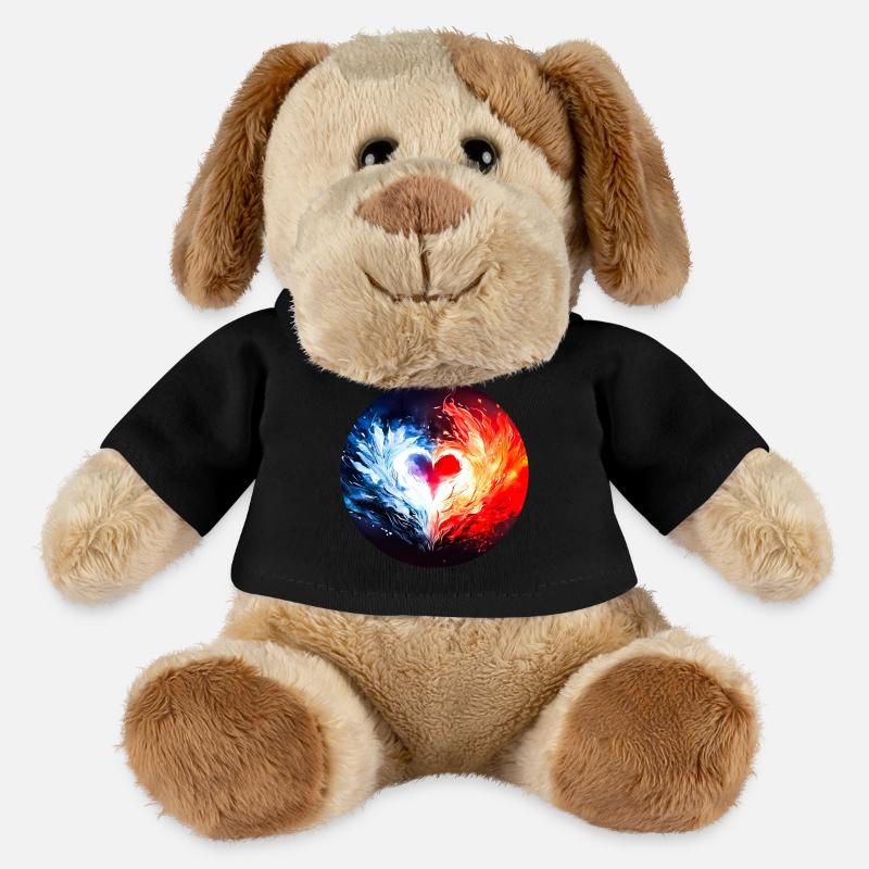 Herz aus Feuer und Eis - MiniFeet® Hund Helge - Schwarz