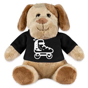 Rollschuhe Cartoon Stil - MiniFeet® Hund Helge - Schwarz - Vorne
