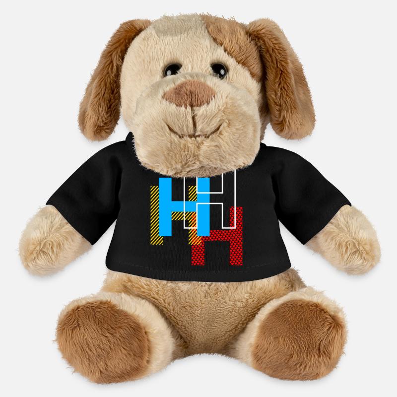 H Buchstabe - MiniFeet® Hund Helge - Schwarz