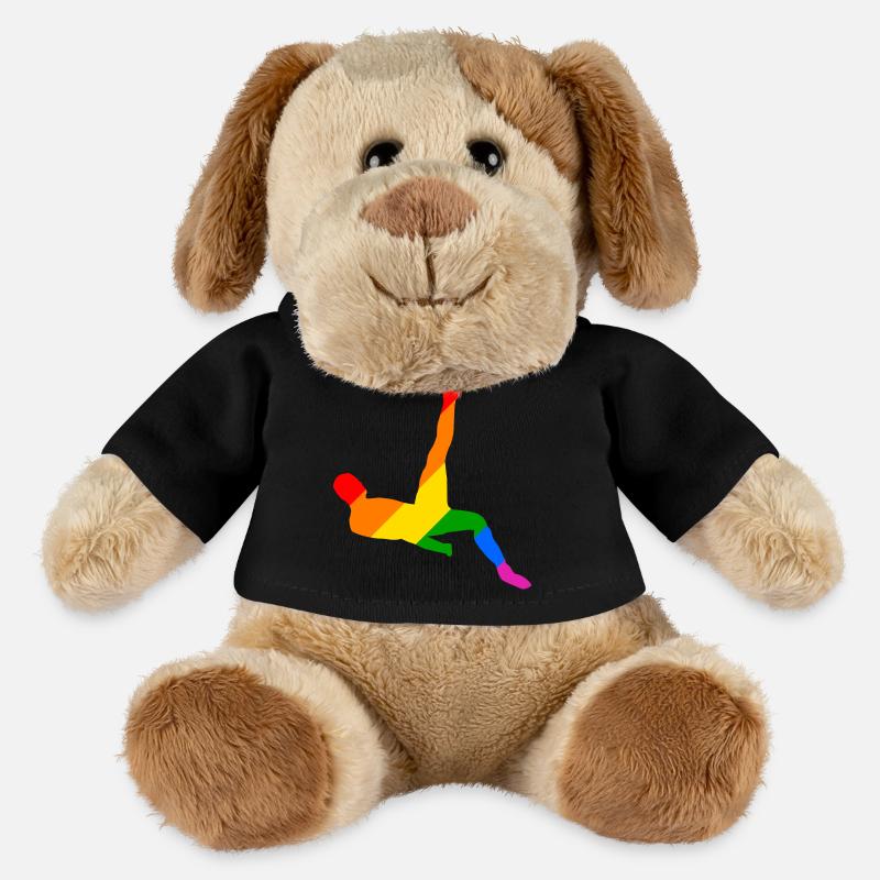 Rainbow Soccer Player - MiniFeet® Hund Helge - Schwarz