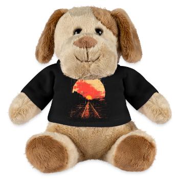 Railway Illustration - MiniFeet® Dog Helge - black - Front