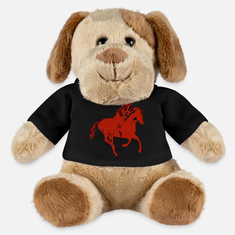 Dynamischer Reiter  - MiniFeet® Hund Helge - Schwarz