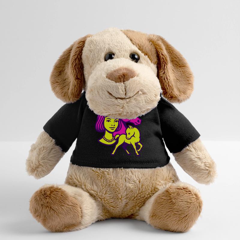 Fille Cheval Pop Art Chien en peluche Helge MiniFeet®