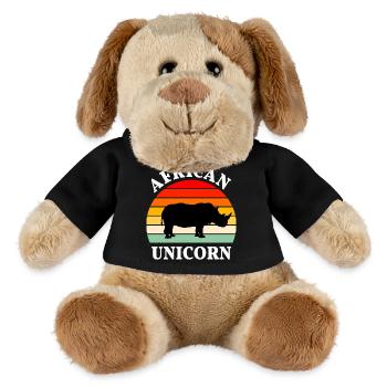 Rhinoceros, Africa, Pachyderm, African Unicorn - MiniFeet® Dog Helge - black - Front