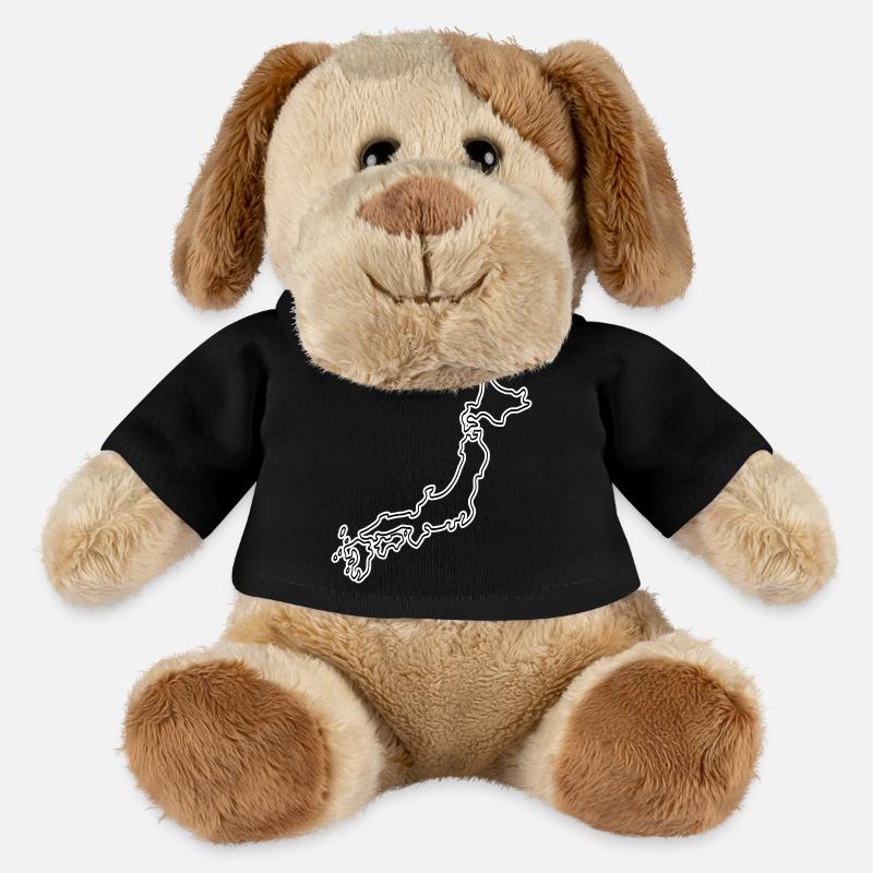 Japan Outline – Minimalist Map Design - MiniFeet® Dog Helge - black