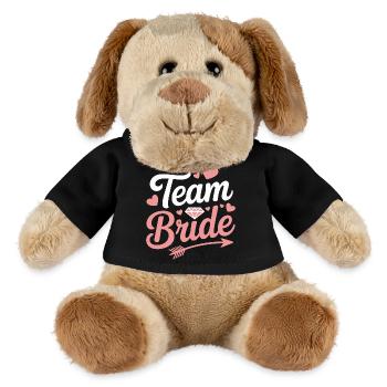 Team Bride Bridal Shower Heart Diamond - MiniFeet® Dog Helge - black - Front