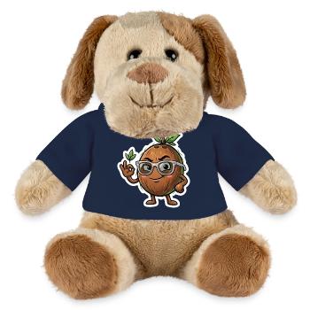 Coconut Nerd with Glasses - MiniFeet® Dog Helge - french navy - Front