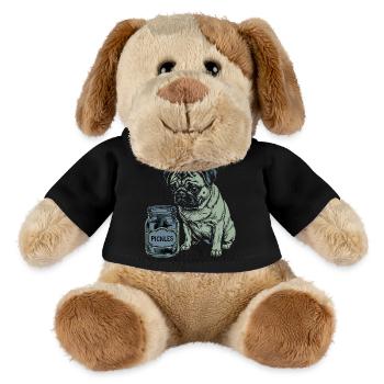 Dog Friend Design – Heart for Four-legged Friends - MiniFeet® Dog Helge - black - Front