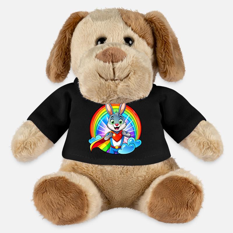 Superhelden Hase - MiniFeet® Hund Helge - Schwarz