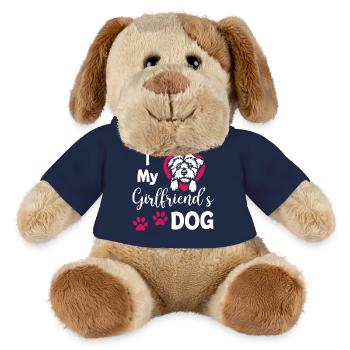 I Love My Girlfriends Dog - MiniFeet® Hund Helge - French Navy - Vorne