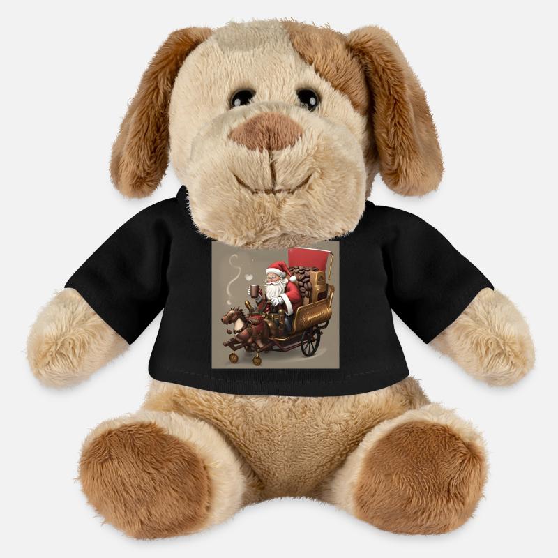 Merry Coffee Bean Christmas - MiniFeet® Dog Helge - black