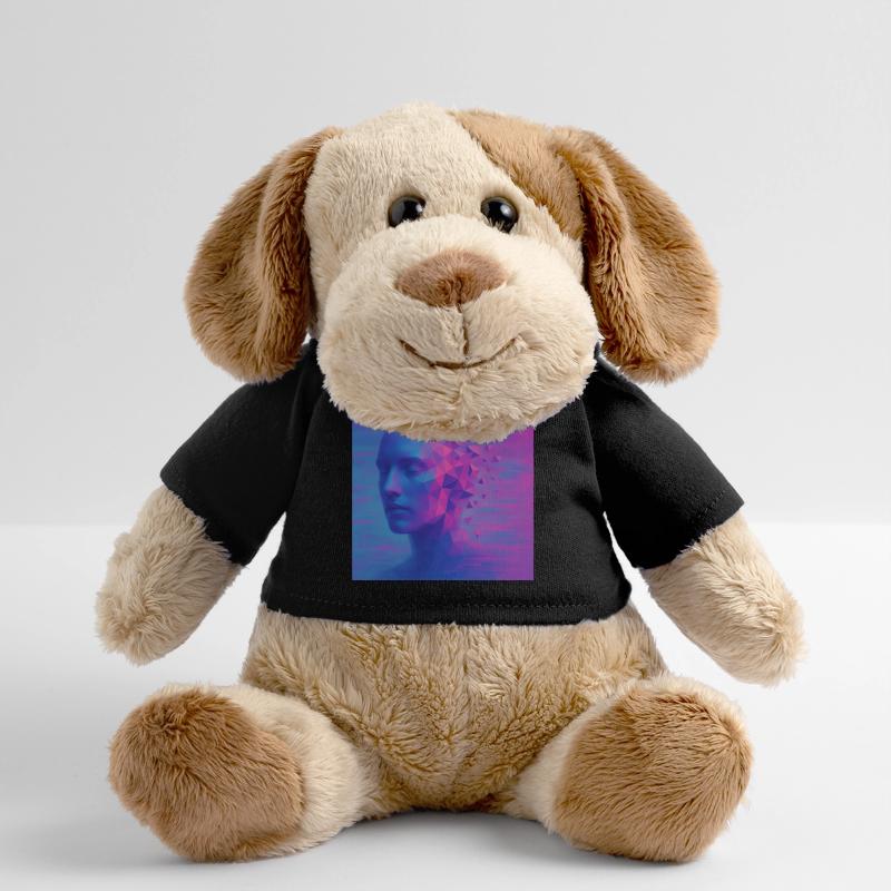 Futuristischer Kopf im Digital Stil MiniFeet® Hund Helge