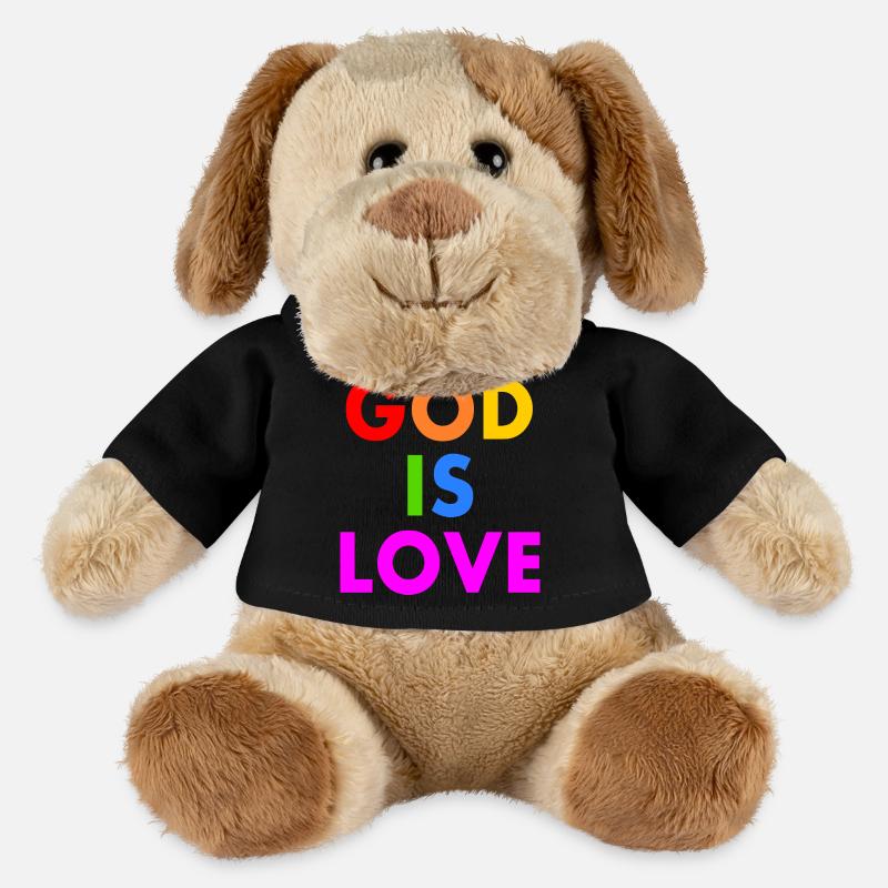 God is love - MiniFeet® Hund Helge - Schwarz