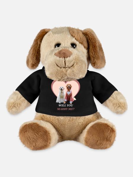 Will you marry me? - MiniFeet® Dog Helge - black