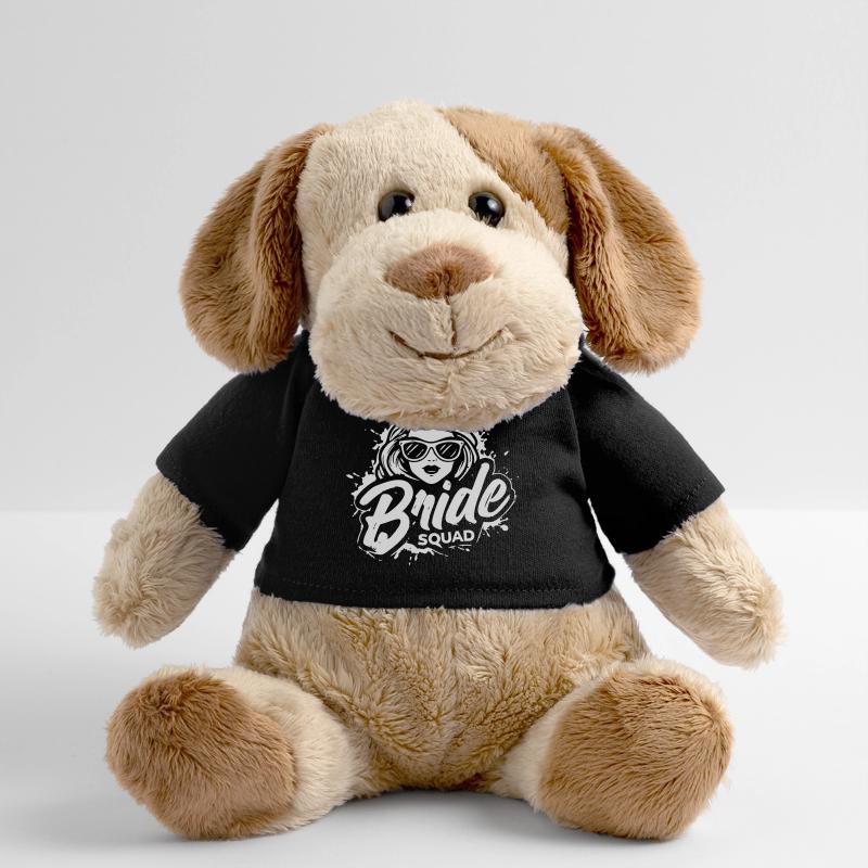 Braut „Bride Squad“-Logo im modernen Grunge-Style MiniFeet® Hund Helge