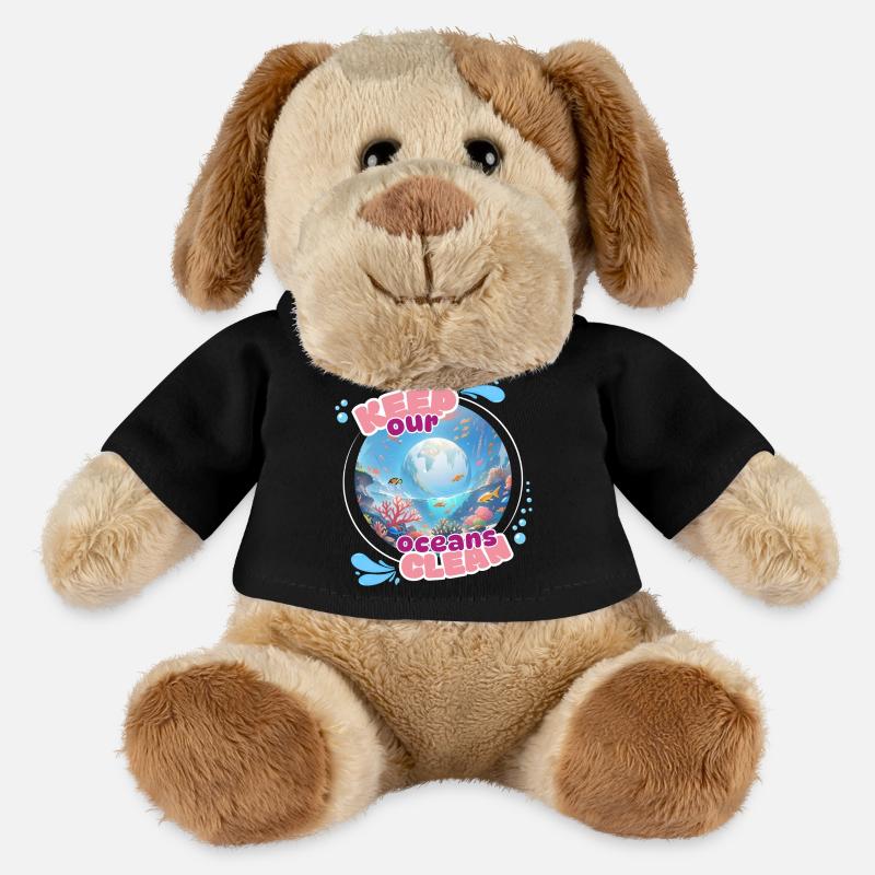 Halten Sie den Ozean sauber - MiniFeet® Hund Helge - Schwarz
