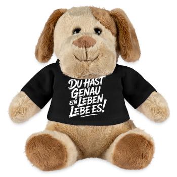 Nur ein Leben – Lebe es - MiniFeet® Hund Helge - Schwarz - Vorne