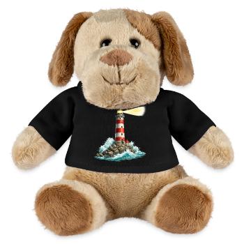 Leuchtturm am Felsenmeer Lichtstrahl - MiniFeet® Hund Helge - Schwarz - Vorne