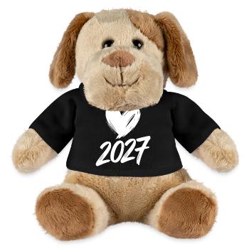Cœur 2027 - Chien en peluche Helge MiniFeet® - noir - Devant