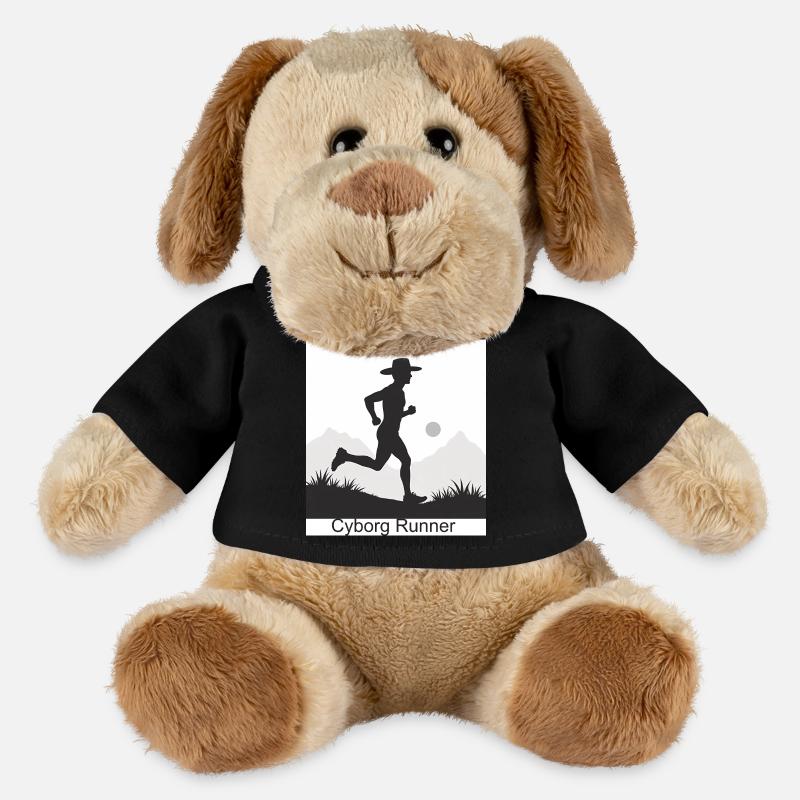 Coureur Cyborg - Chien en peluche Helge MiniFeet® - noir
