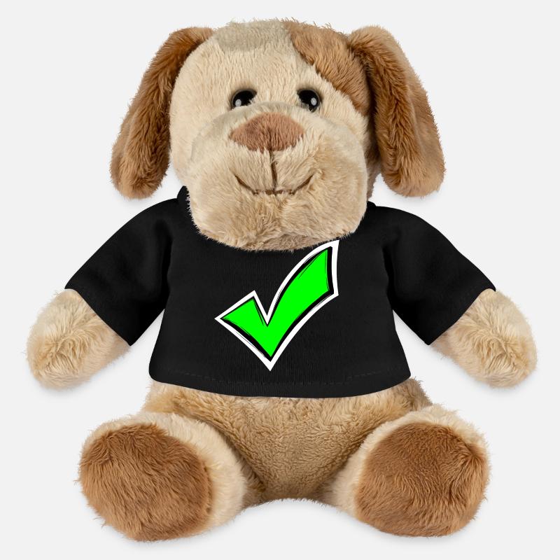 Häkchen hacken Farbig gesehen - MiniFeet® Hund Helge - Schwarz