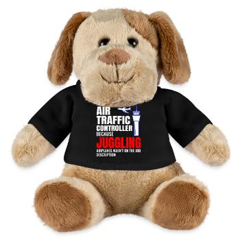 Air Traffic Controller ATC Aviation Humor Airplane - MiniFeet® Dog Helge - black - Front