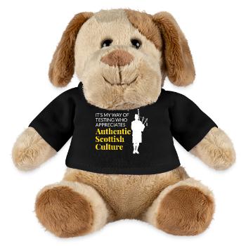 Bagpipe Player Instrument Scottish Scotland Music - MiniFeet® Dog Helge - black - Front