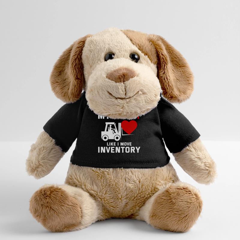 Conducteur de chariot élévateur Chauffeur Saint Valentin Drôle Chien en peluche Helge MiniFeet®