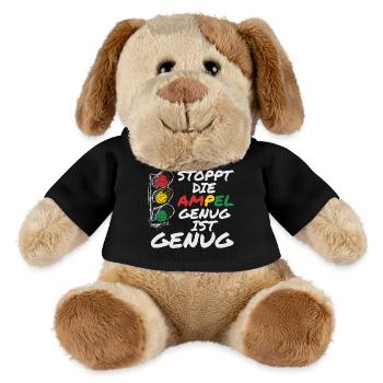 Stop the traffic lights - Enough is enough - MiniFeet® Dog Helge - black - Front