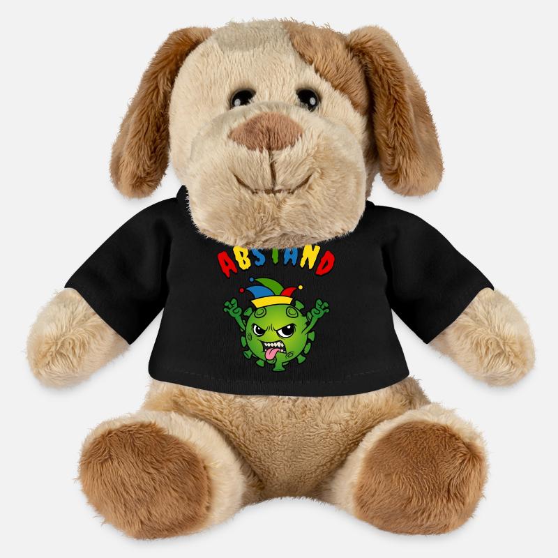 Fasching Karneval Corona Virus Narrenkappe Abstand - MiniFeet® Hund Helge - Schwarz