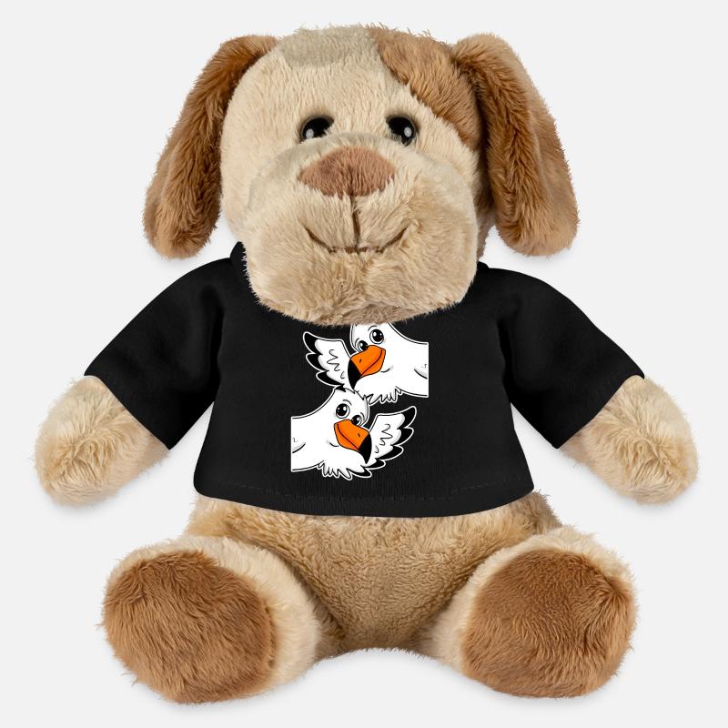 Mouettes Mouettes - Chien en peluche Helge MiniFeet® - noir