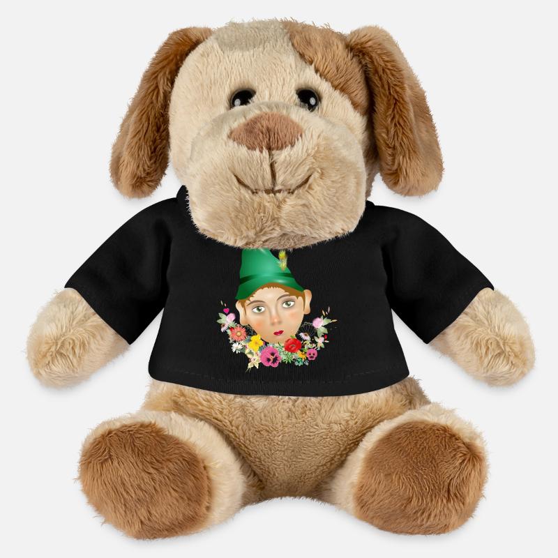 Der Seppel oder auch Seppl als Puppen Porträt - MiniFeet® Hund Helge - Schwarz