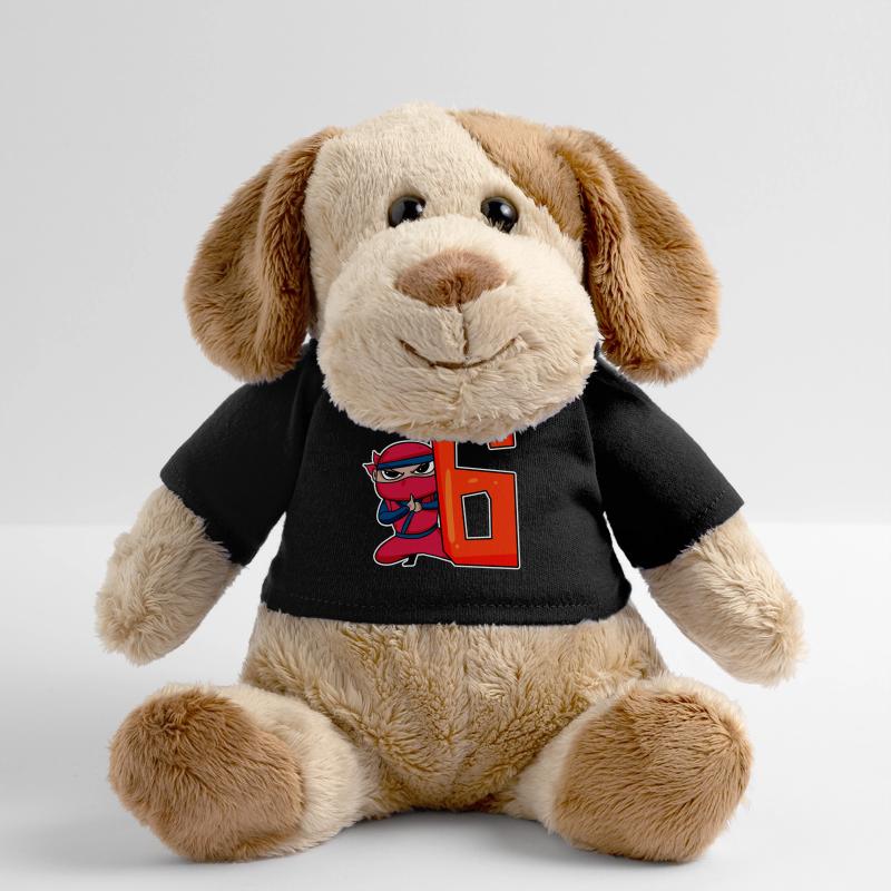 6 Jahre Junge Ninja - 6 Geburtstag - Ich bin 6 MiniFeet® Hund Helge