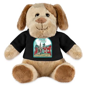 Charmantes Detail: Pena-Palast, Sintra - MiniFeet® Hund Helge - Schwarz - Vorne