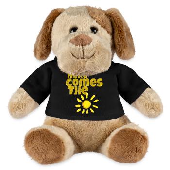 Voici le soleil - Chien en peluche Helge MiniFeet® - noir - Devant