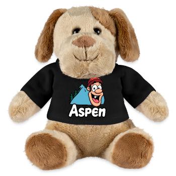 Aspen Colorado Geschenkidee - MiniFeet® Hund Helge - Schwarz - Vorne