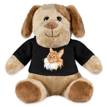 Ginger cat portrait - MiniFeet® Dog Helge - black - Front
