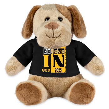 Graphique Croyant en Dieu 2026 - Chien en peluche Helge MiniFeet® - noir - Devant