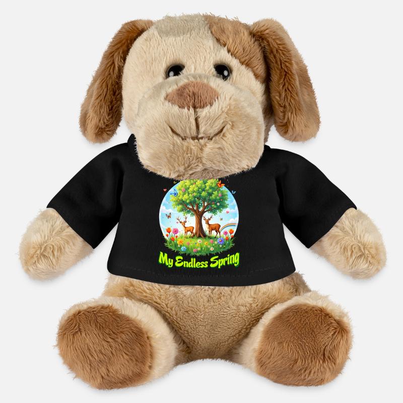 Mon printemps sans fin M - Chien en peluche Helge MiniFeet® - noir