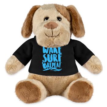 Surfing Wake Surf Repeat - MiniFeet® Dog Helge - black - Front