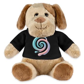 3D Spirale Pastell - MiniFeet® Hund Helge - Schwarz - Vorne