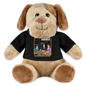 L’agenda inutile - Chien en peluche Helge MiniFeet® - noir - Devant