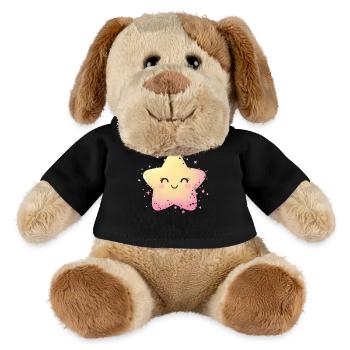 Pastellstern Kawaii Glanz - MiniFeet® Hund Helge - Schwarz - Vorne